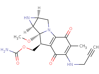 N(6)-2-丙炔絲裂霉素 c結(jié)構(gòu)式,78142-79-7結(jié)構(gòu)式