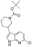 3-(6-氯-1H-吡咯并[2,3-B]吡啶-3-基)-1-哌啶羧酸-1,1-二甲基乙酯結(jié)構(gòu)式_1001070-10-5結(jié)構(gòu)式