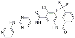 2-氯-n-[2-[(吡啶-3-基)氨基]嘧啶-5-基]-5-(3-三氟甲基苯甲?；被?苯甲酰胺結(jié)構(gòu)式_1001340-84-6結(jié)構(gòu)式