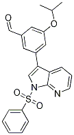 3-異丙氧基-5-(1-(苯基磺?；?-1H-吡咯并[2,3-b]吡啶-3-基)苯甲醛結(jié)構(gòu)式_1001414-26-1結(jié)構(gòu)式