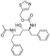 1,3-噻唑-5-甲基 n-[(1s,2s,4s)-4-(乙?；被?-1-芐基-2-羥基-5-苯基戊基]氨基甲酸酯結構式_1010808-43-1結構式