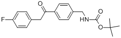 {4-[2-(4-氟-苯基)-乙?；鵠-芐基}-氨基甲酸叔丁酯結(jié)構(gòu)式_1017781-69-9結(jié)構(gòu)式