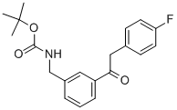 {3-[2-(4-氟-苯基)-乙?；鵠-芐基}-氨基甲酸叔丁酯結(jié)構(gòu)式_1017781-73-5結(jié)構(gòu)式