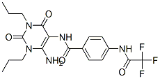 (9ci)-n-(6-氨基-1,2,3,4-四氫-2,4-二氧代-1,3-二丙基-5-嘧啶)-4-[(三氟乙?；?氨基]-苯甲酰胺結(jié)構(gòu)式_102587-85-9結(jié)構(gòu)式
