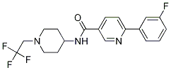 6-(3-氟苯基)-N-[1-(2,2,2-三氟乙基)-4-哌啶基]-3-吡啶羧酰胺結(jié)構(gòu)式_1033836-12-2結(jié)構(gòu)式