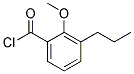 Benzoyl chloride, 2-methoxy-3-propyl-(9ci) Structure,104524-28-9Structure