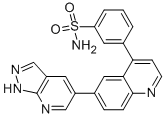 3-[6-(1H-吡唑并[3,4-b]吡啶-5-基)-4-喹啉]苯磺酰胺結(jié)構(gòu)式_1086060-10-7結(jié)構(gòu)式