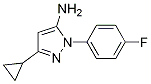 3-環(huán)丙基-1-(4-氟苯基)-1H-吡唑-5-胺結(jié)構(gòu)式_1114957-51-5結(jié)構(gòu)式