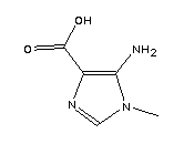 1H-imidazole-4-carboxylicacid,5-amino-1-methyl-(9ci)Structure,112277-40-4Structure 1H-imidazole-4-carboxylicacid,5-amino-1-methyl-(9ci) Structure,112277-40-4Structure