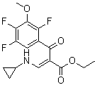 (Z)-3-(環(huán)丙基氨基)-2-(2,4,5-三氟-3-甲氧基苯甲?；?丙烯酸乙酯結(jié)構(gòu)式_112811-70-8結(jié)構(gòu)式