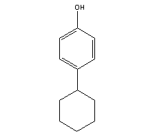 4-環(huán)己基苯酚結構式_1131-60-8結構式