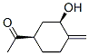 順式-(9ci)-1-(3-羥基-4-亞甲基環(huán)己基)-乙酮結構式_116872-43-6結構式