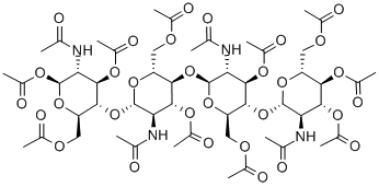 (5Xi)-2-乙酰氨基-3,4,6-三-O-乙?；?2-脫氧-beta-D-來蘇-己糖吡喃糖苷-(1->4)-(5Xi)-2-乙酰氨基-3,6-二-O-乙?；?2-脫氧-beta-D-來蘇-己糖吡喃糖苷-(1->4)-(5Xi)-2-乙酰氨基-3,6-二-O-乙?；?2-脫氧-beta-D-來蘇-己結(jié)構(gòu)式_117399-51-6結(jié)構(gòu)式