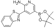 3-(2-苯并噻唑)-5-(4,4,5,5-四甲基-1,3,2-二噁硼烷-2-基)-2-吡啶胺結(jié)構(gòu)式_1175274-83-5結(jié)構(gòu)式