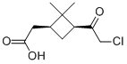 Cyclobutaneacetic acid, 3-(chloroacetyl)-2,2-dimethyl-, cis-(9ci)Structure,118147-73-2Structure Cyclobutaneacetic acid, 3-(chloroacetyl)-2,2-dimethyl-, cis-(9ci) Structure,118147-73-2Structure