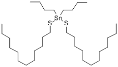 Stannane, dibutylbis(dodecylthio)- Structure,1185-81-5Structure