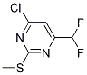 4-氯-6-(二氟甲基)-2-(甲基硫代)嘧啶結(jié)構(gòu)式_1204298-68-9結(jié)構(gòu)式