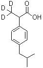 (+/-)-Ibuprofen-d3結構式_121662-14-4結構式
