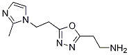 2-{5-[2-(2-甲基-咪唑-1-基)-乙基]-[1,3,4]噁二唑-2-基}-乙胺結(jié)構(gòu)式_1223748-26-2結(jié)構(gòu)式