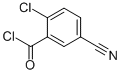 Benzoyl chloride, 2-chloro-5-cyano-(9ci) Structure,122483-59-4Structure