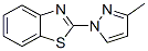 Benzothiazole, 2-(3-methyl-1h-pyrazol-1-yl)-(9ci) Structure,122500-79-2Structure