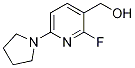 (2-氟-6-(吡咯烷-1-基)吡啶-3-基)甲醇結(jié)構(gòu)式_1228666-05-4結(jié)構(gòu)式
