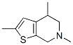 (9CI)-4,5,6,7-四氫-2,4,6-三甲基-噻吩并[2,3-c]吡啶結(jié)構(gòu)式_123279-75-4結(jié)構(gòu)式