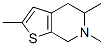 (9CI)-4,5,6,7-四氫-2,5,6-三甲基-噻吩并[2,3-c]吡啶結(jié)構(gòu)式_123279-85-6結(jié)構(gòu)式