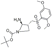 (3R,4R)-3-氨基-4-((2,5-二甲氧基苯基磺?；?甲基)吡咯烷-1-羧酸叔丁酯結(jié)構(gòu)式_1253789-88-6結(jié)構(gòu)式