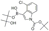 4-氯-3-(4455-四甲基-132-二噁硼烷-2-基)-1H-吲哚-1-羧酸叔丁酯結(jié)構(gòu)式_1256359-94-0結(jié)構(gòu)式