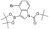 4-溴-3-(4455-四甲基-132-二噁硼烷-2-基)-1H-吲哚-1-羧酸叔丁酯結(jié)構(gòu)式_1256360-01-6結(jié)構(gòu)式