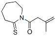2H-azepine-2-thione, hexahydro-1-(3-methyl-1-oxo-3-butenyl)-(9ci)Structure,125880-11-7Structure 2H-azepine-2-thione, hexahydro-1-(3-methyl-1-oxo-3-butenyl)-(9ci) Structure,125880-11-7Structure