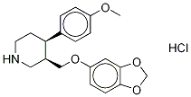 外消旋-反式-4-脫氟-4-甲氧基帕羅西汀鹽酸鹽結(jié)構(gòu)式_127017-74-7結(jié)構(gòu)式