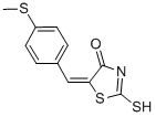 (5E)-2-疏基-5-[4-(甲基硫代)亞芐基]-1,3-噻唑-4(5H)-酮結(jié)構(gòu)式_127378-28-3結(jié)構(gòu)式