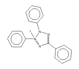 2,3,5-三苯基碘化四唑結(jié)構(gòu)式_13014-90-9結(jié)構(gòu)式
