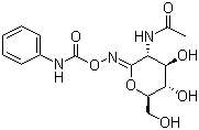 O-(2-乙酰氨基-2-脫氧-d-吡喃葡萄糖)氨基 n-氨基甲酸苯酯結構式_132489-69-1結構式