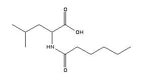n-(1-氧代己基)-亮氨酸結(jié)構(gòu)式_133906-92-0結(jié)構(gòu)式