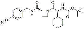 1-[(2R)-N-Boc-2-氨基-2-環(huán)己基乙酰基]-N-(4-氰基芐基)-2-L-氮雜丁烷羧酰胺結(jié)構(gòu)式_1356848-29-7結(jié)構(gòu)式