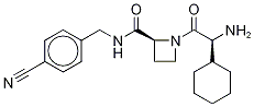 1-((2R)-2-氨基-2-環(huán)己基乙?；?-N-(4-氰基芐基)-2-L-氮雜丁烷羧酰胺-d11結(jié)構(gòu)式_1356930-51-2結(jié)構(gòu)式