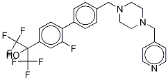 2-氟-4-[[4-(4-吡啶甲基)-1-哌嗪]甲基]-α,α-雙(三氟甲基)-[1,1-聯(lián)苯]-4-甲醇結構式_1359164-11-6結構式