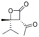 順式-(9ci)-3-乙?；?4-甲基-4-(1-甲基乙基)-2-氧雜環(huán)丁烷酮結(jié)構(gòu)式_136814-01-2結(jié)構(gòu)式