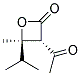 反式-(9ci)-3-乙?；?4-甲基-4-(1-甲基乙基)-2-氧雜環(huán)丁烷酮結(jié)構(gòu)式_136814-05-6結(jié)構(gòu)式