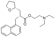 (aR,2R)-四氫-a-(1-萘甲基)-2-呋喃丙酸 2-(二乙基氨基)乙酯結構式_139240-18-9結構式
