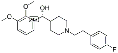 (R)-(+)-alpha-(2,3-二甲氧基苯基)-1-[2-(4-氟-苯基)乙基]-4-哌啶甲醇結構式_139290-65-6結構式