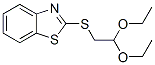 2-[(2,2-二乙氧基乙基)硫代]-1,3-苯并噻唑結(jié)構(gòu)式_13944-94-0結(jié)構(gòu)式