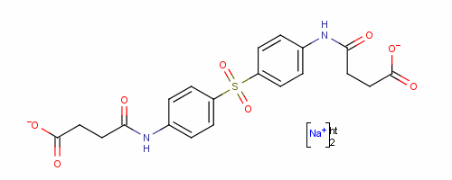 (9CI)-4,4-[磺?；p(4,1-亞苯基亞氨基)]雙[4-氧代丁酸二鈉結(jié)構(gòu)式_14052-68-7結(jié)構(gòu)式