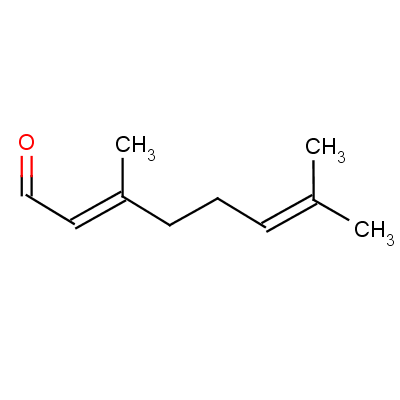 2,6-Octadienal, 3,7-dimethyl-, (e)-Structure,141-27-5Structure 2,6-Octadienal, 3,7-dimethyl-, (e)- Structure,141-27-5Structure