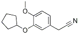 3-(環(huán)戊基氧基)-4-甲氧基苯基乙腈結(jié)構(gòu)式_141333-36-0結(jié)構(gòu)式