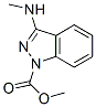 1H-indazole-1-carboxylicacid,3-(methylamino)-,methylester(9ci) Structure,146941-96-0Structure