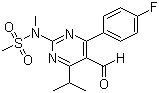 4-(4-氟苯基)-6-異丙基-2-[(N-甲基-N-甲磺酰)氨基]嘧啶-5-甲醛結(jié)構(gòu)式_147118-37-4結(jié)構(gòu)式